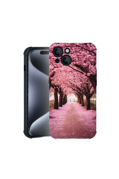 bestcase Θήκη TPU Pro Shock συμβατή με Apple iPhone 15, με σχέδιο με δέντρα κ...