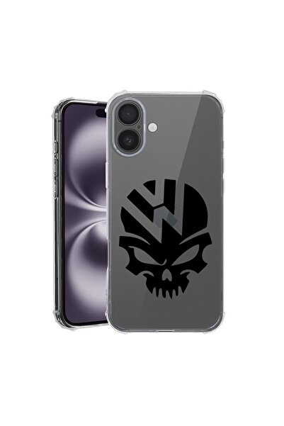 bestcase Θήκη για Apple iPhone 16, Αντικραδασμική 1.5MM, VW Κρανίο, Αντοχή σε...