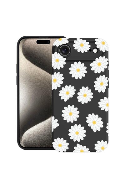 bestcase Husă pentru Apple iPhone 17 Air cu Design Happy Flowers Daisy, Silic...