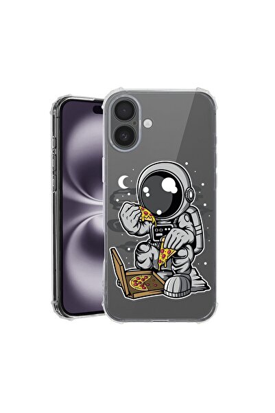 bestcase Θήκη για Apple iPhone 17 με Σχέδιο Αστροναύτη Πίτσα, Αντικραδασμική,...