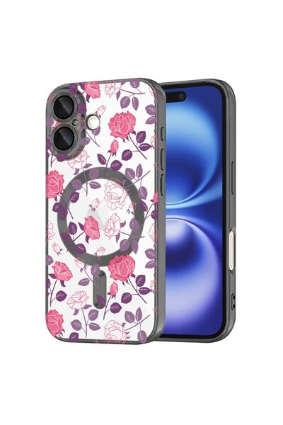 bestcase Πολυτελής Θήκη MagSafe, Συμβατή με Apple iPhone 16 Plus, Κομψό Φλορά...