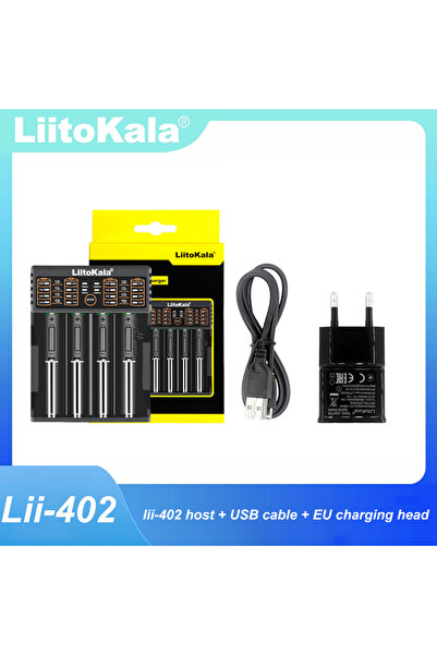 Choice1 liitokala Lii-402-5V2A-EU Liitokala Lii-402 Battery Charger for 18650...