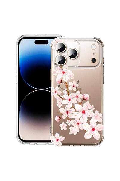 bestcase Husă pentru Apple iPhone 17 Pro cu design Floare de primăvară, Antiș...