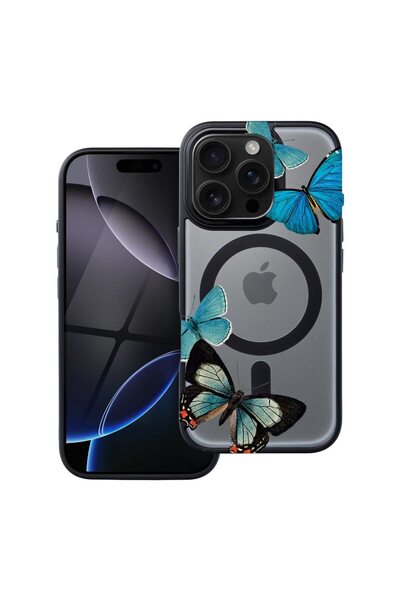 bestcase Θήκη συμβατή με Apple iPhone 14 Pro με όμορφο σχέδιο μπλε πεταλούδων...