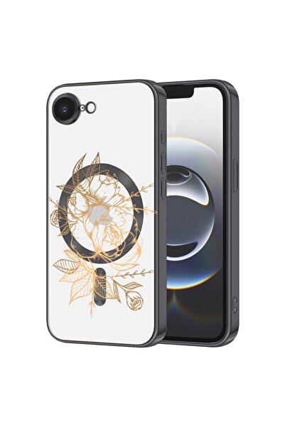 bestcase Husa Luxury MagSafe, Compatibila Apple iPhone 16e, Trandafir auriu ‚...
