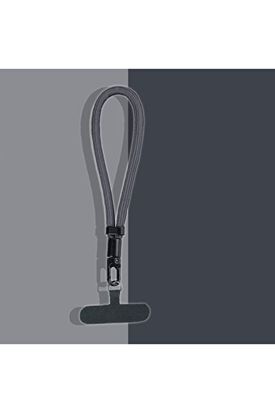 Choice5 POLYESTER Grey Mobile Phone Adjustable Short Lanyard Universal Colorf...