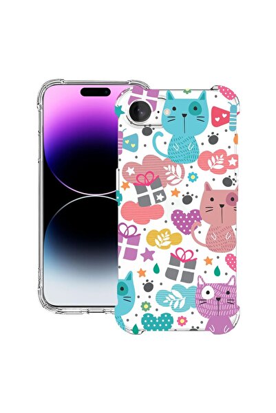 bestcase Husa pentru Apple iPhone 16e, Anti Shock 1.5MM, Lovely Cat, Protecti...