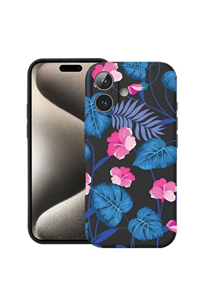 bestcase Husă pentru Apple iPhone 17 cu Design Tropical Blue Flowers, Silicon...