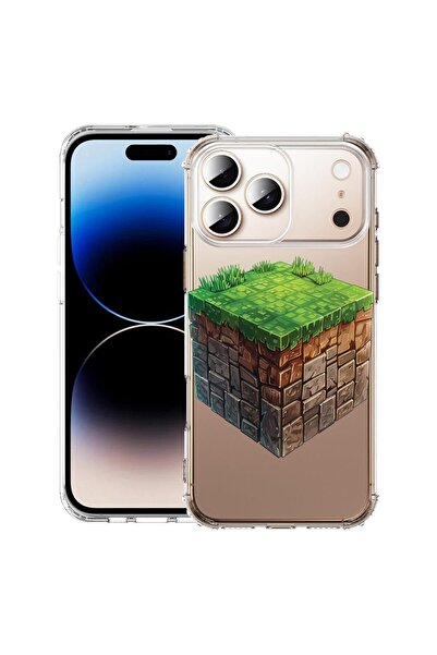 bestcase Husă pentru Apple iPhone 17 Pro cu Design Minecraft World, Antișoc, ...