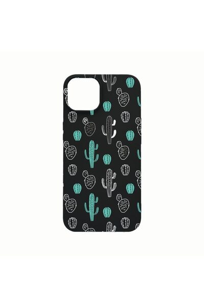 bestcase Θήκη σιλικόνης, Συμβατή με Apple iPhone 14, Κάκτος, Ανθεκτική στη φθ...