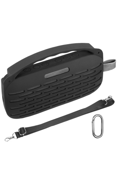 Choice8 ALLOYSEED Silicone Black Silicone/EVA Case Cover with Handle Travel P...