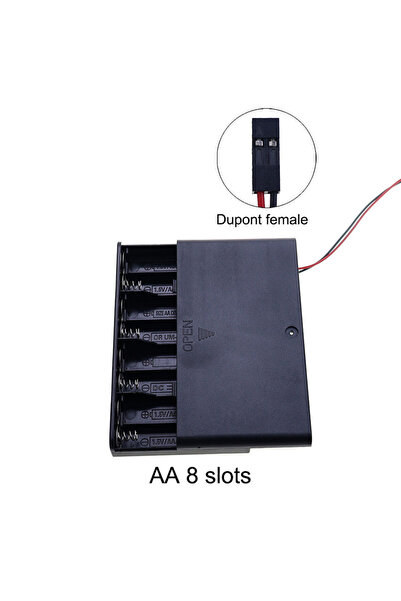 Choice5 8AA Dupont Female YuXi 1 Piece AA Battery Storage Box Case 8 Slot Bat...