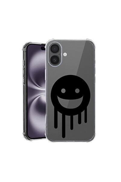 bestcase Θήκη για Apple iPhone 16, Αντικραδασμική 1.5MM, Smiley, Αντοχή σε κρ...