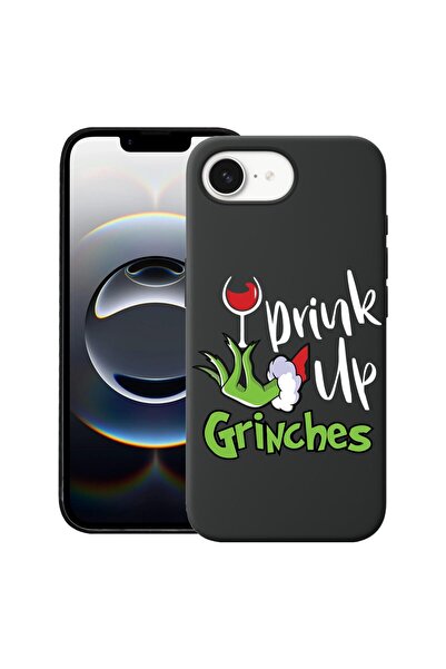 bestcase Калъф за Apple iPhone 16e, Премиум тънък силиконов 1.2ММ, Grinches -...