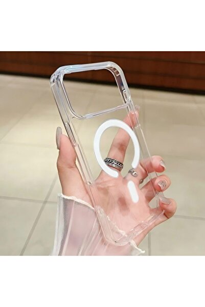 Choice16 iPhone17 Pro Max Clear Transparent Magnetic Phone Case For iPhone 17...