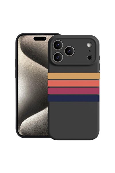 bestcase Θήκη για Apple iPhone 17 Pro με Σχέδιο Ρετρό Γραμμών, Σιλικόνη Premi...