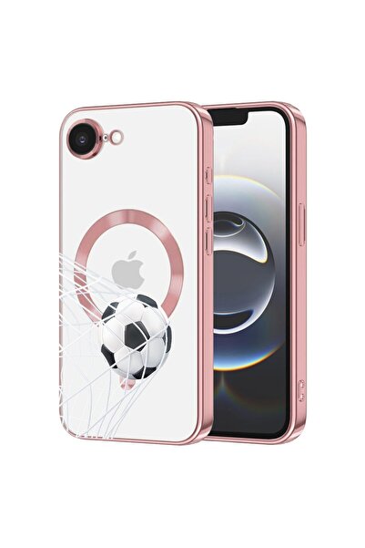 bestcase Πολυτελής Θήκη MagSafe, Συμβατή με Apple iPhone 16e, Ποδόσφαιρο - Γκ...