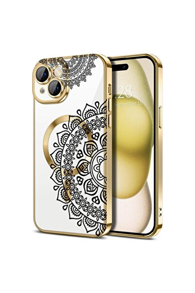 bestcase Πολυτελής Θήκη MagSafe, Συμβατή με Apple iPhone 14, Αφηρημένο Δαντελ...