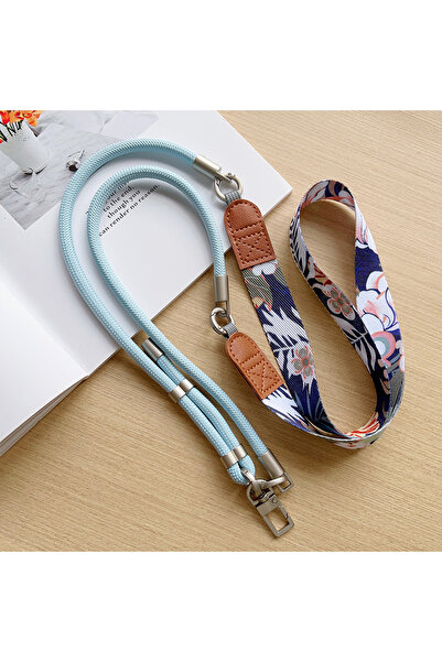 Choice5 skyblue Hao Retro Adjustable Lanyard 130CM Crossbody Neck Cord Wrist ...