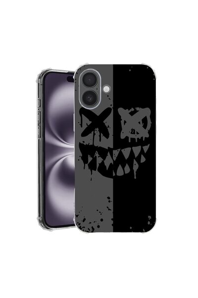 bestcase Husă pentru Apple iPhone 17 cu Design Smiley, Antișoc, Colțuri întăr...