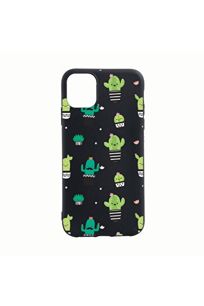 bestcase Θήκη σιλικόνης, Συμβατή με Apple iPhone 11, Κάκτος, ανθεκτική στη φθ...