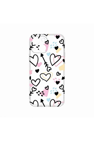 bestcase Θήκη, Συμβατή με Apple iPhone 14, Σύμβολα Αγάπης, Ανθεκτική στη φθορ...
