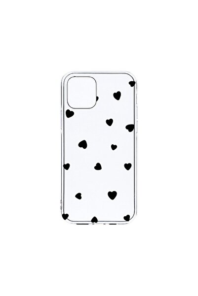 bestcase Husa Clear Silicon 2MM, Compatibila Cu Apple iPhone 12 Pro, Heart Pa...