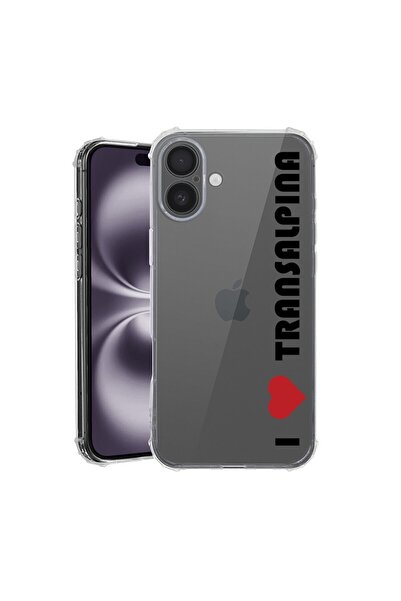 bestcase Husa pentru Apple iPhone 16, Anti Shock 1.5MM, I Love Transalpina, R...
