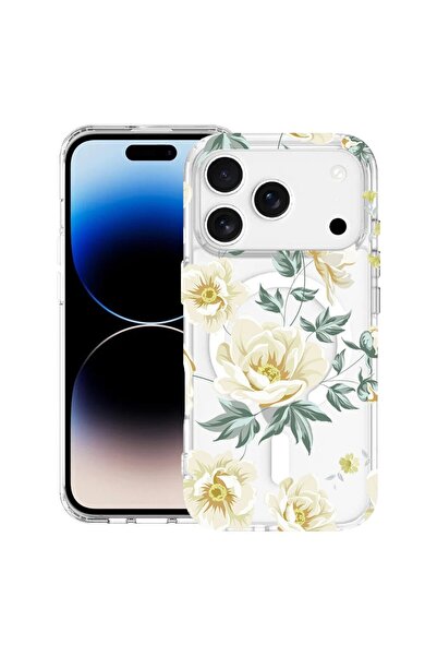 bestcase Θήκη για Apple iPhone 17 Pro Max με σχέδιο λουλουδιών, Αντικραδασμικ...