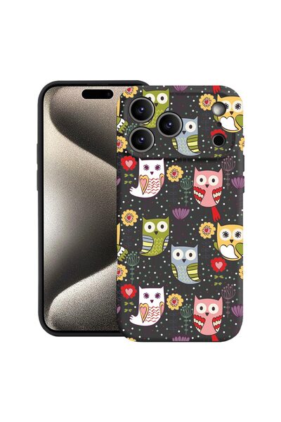 bestcase Husă pentru Apple iPhone 17 Pro cu Design Owl Pattern, Silicon Premi...