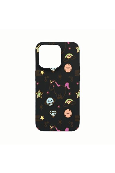 bestcase Силиконов калъф, съвместим с Apple iPhone 14 Pro Max, Еднорог - всел...