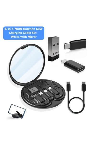 Choice5 Black With Mirror 60W Fast Charging Mobile Phone Holder Multifunction...