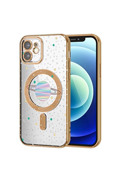 bestcase Husa Luxury MagSafe, Compatibila Apple iPhone 11, Planete si galaxie...