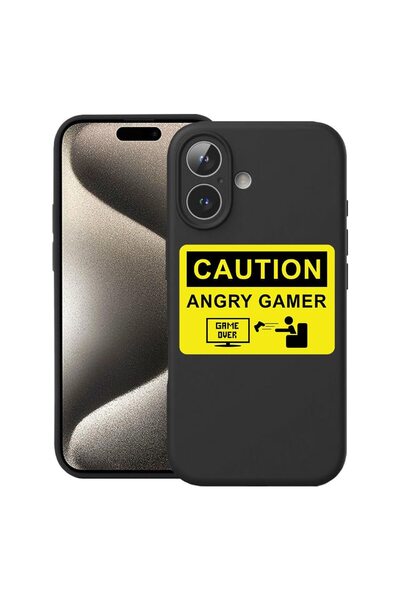 bestcase Husă pentru Apple iPhone 17 cu Design Angry Gamer, Silicon Premium, ...