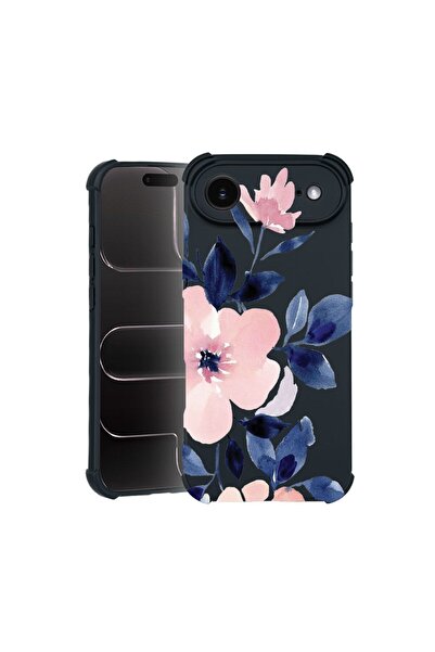 bestcase Θήκη TPU Pro Shock Συμβατή με Apple iPhone 17 Air, με σχέδιο λουλουδ...