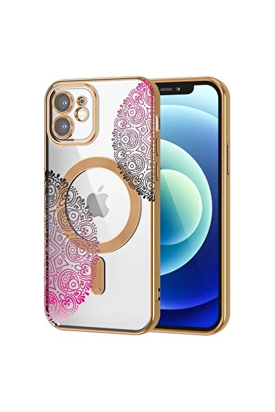 bestcase Πολυτελής Θήκη MagSafe, Συμβατή με Apple iPhone 12, Αφηρημένο Δαντελ...