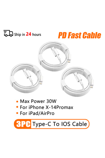 Choice12 كابل PD30W-Cable-3PC بطول 1 متر، كابل شحن سريع USB C إلى Type C بقدر...