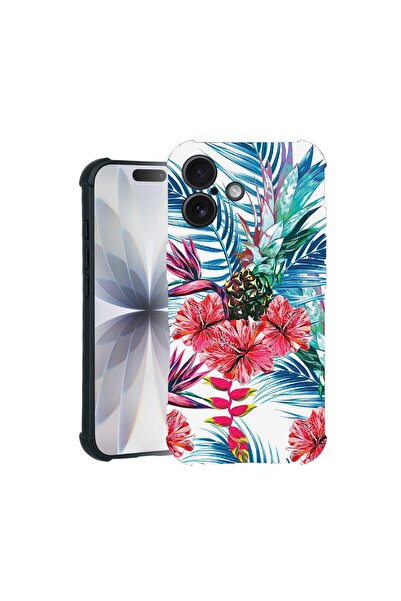 bestcase TPU Pro Shock Case Compatible with Apple iPhone 17, with Flowers Des...