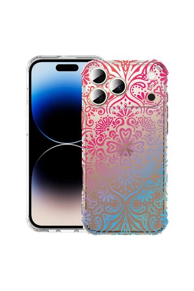 bestcase Husa pentru Apple iPhone 17 Pro Max cu Design Mandala Color, Anti Sh...