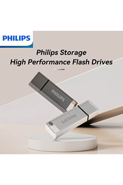 Choice8 فلاش ميموري فيليبس 256 جيجابايت رمادي داكن، ذاكرة USB 3.2 عالية السرع...