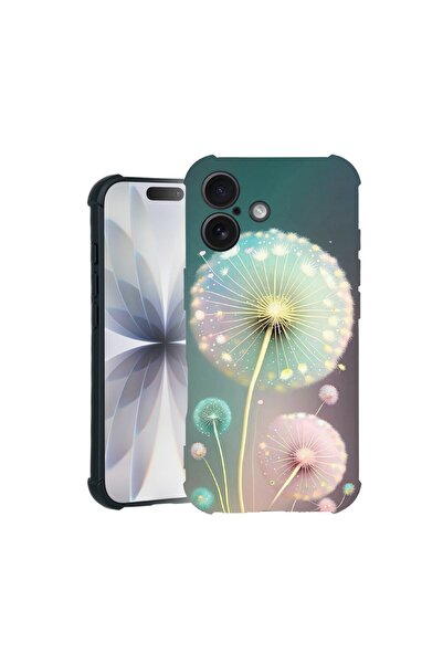 bestcase Θήκη TPU Pro Shock Συμβατή με Apple iPhone 16, με σχέδιο πράσινης πι...