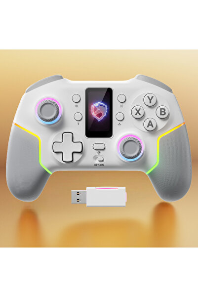 Choice وحدة تحكم ألعاب ذكية بيضاء من ECHTPower لجهاز Switch2/PC Phantom