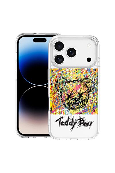 bestcase Husă pentru Apple iPhone 17 Pro Max cu Design Abstract Teddy Bear, A...
