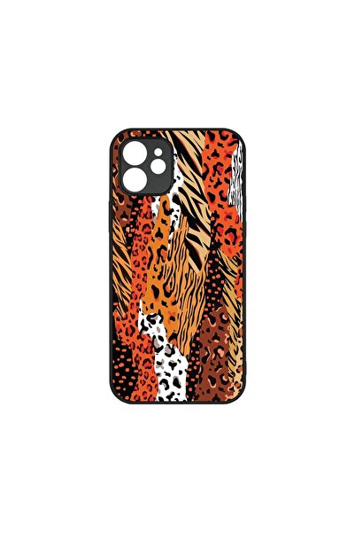 bestcase Husa Slim Glassy, Συμβατό με Apple iPhone 12, Σχέδιο Λεοπάρδαλης, Χρ...