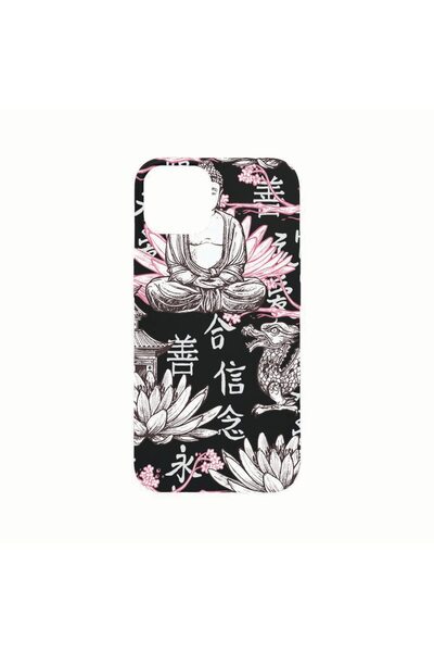 bestcase Husa Silicon, Compatibila cu Apple iPhone 14, Buddha, rezistenta la ...