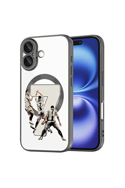 bestcase Πολυτελής Θήκη MagSafe, Συμβατή με Apple iPhone 16 Plus, Ronaldo 7, ...