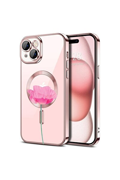 bestcase Husa Luxury MagSafe, Compatibila Apple iPhone 14, Rose - Pastel Pink...