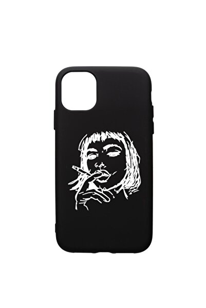 bestcase Premium Silicone Case compatible with Apple iPhone 11, Woman, with t...
