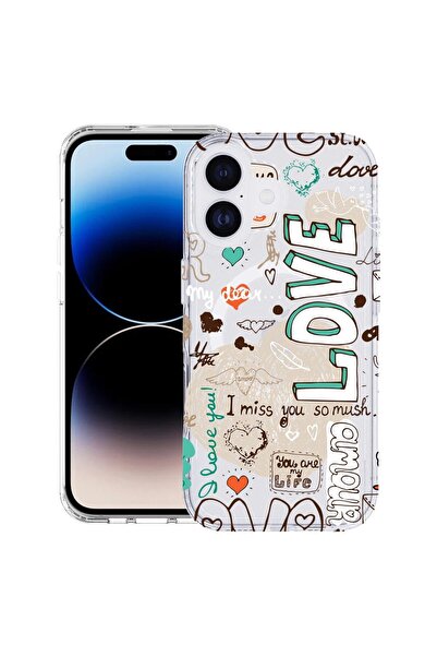bestcase Husa pentru Apple iPhone 17 cu Design Love, Mag Anti Shock TPU, Tehn...