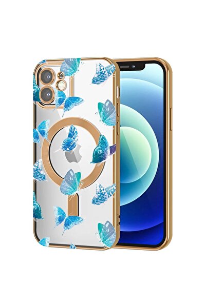 bestcase Πολυτελής Θήκη MagSafe, Συμβατή με Apple iPhone 12, Σχέδιο με  "Κινο...